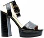 Guess High Heel Sandals Beige Black Dames - Thumbnail 2