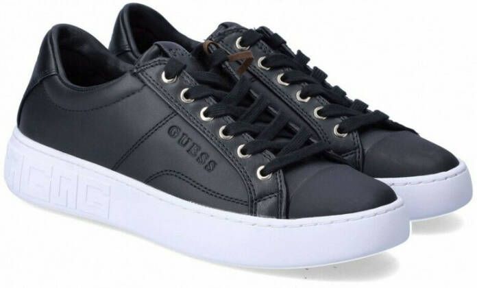 Guess Sneaker Shoes Interstrest in Leather Ds22Gu07 FL5intlea12 Zwart Dames