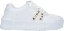 Guess Witte damesschoenen met gouden logo en studs White Dames - Thumbnail 3