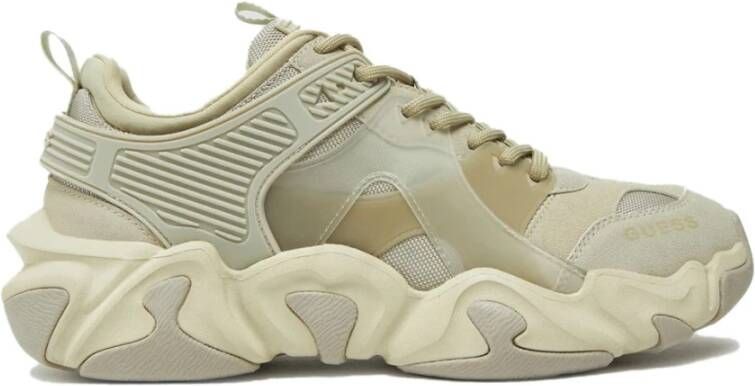 Guess Sportieve Sneakers Beige Model Beige Heren