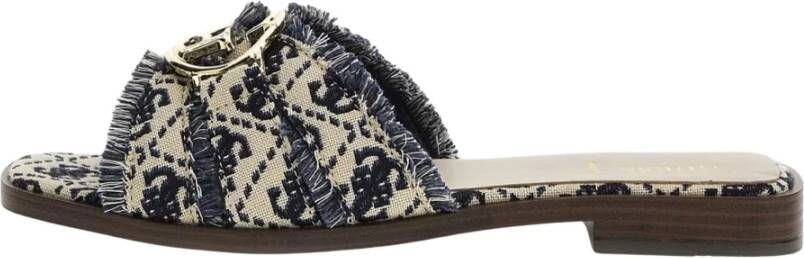 Guess Stijlvolle Blauwe Slippers Dames Multicolor Dames