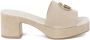 Guess Beige Suède Plateau Blokhak Sandalen Beige Dames - Thumbnail 2