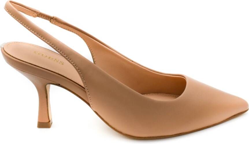 Guess Verhoog je stijl met leren pumps Beige Dames