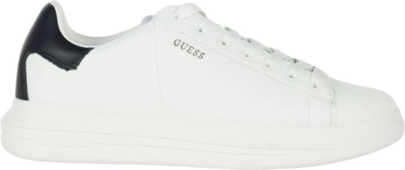 Guess Hoge Sneakers met Kleurcontrast Retro White Heren