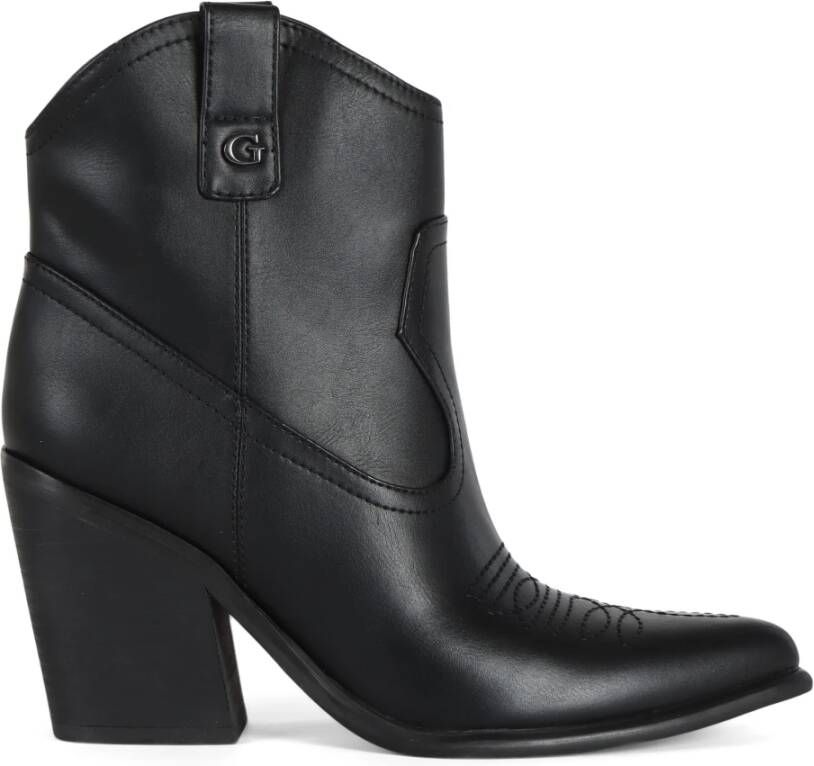 Guess Westers-stijl Vegan Leren Laars Black Dames