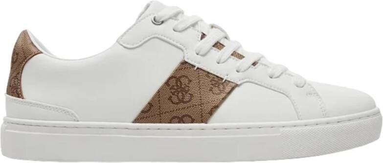 Guess Witte Casual Sneakers met Rubberen Zool White Heren