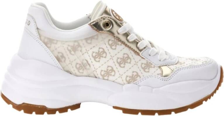 Guess Witte Casual Synthetische Sneakers White Dames