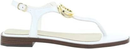 Guess Witte Gekruiste Band Sandalen White Dames