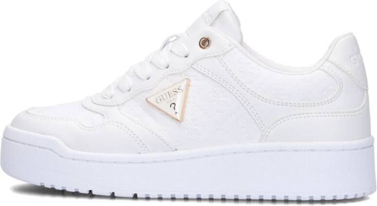 Guess Witte lage sneakers Miram White Dames