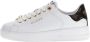 Guess Witte Leren Sneakers met Gouden Logo White Dames - Thumbnail 7