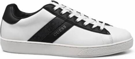 Guess Witte Leren Sneakers Nola II White Heren