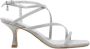 Guess Zilveren Glitter Vierkante Neus Sandalen Gray Dames - Thumbnail 14