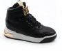 Guess Zwarte Hoge Sneakers van Synthetisch Leer voor Dames Black Dames - Thumbnail 8