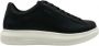 Guess Zwarte Leren Heren Sneakers Black Heren - Thumbnail 1