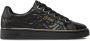 Guess Zwarte leren sneakers Metalen logo Black Dames - Thumbnail 2