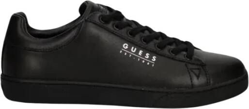 Guess Zwarte leren sneakers Nola Black Heren