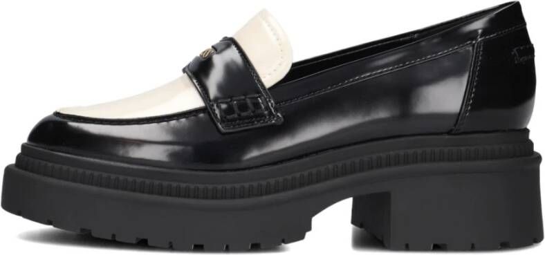 Guess Zwarte Loafers met Goud Logo Black Dames