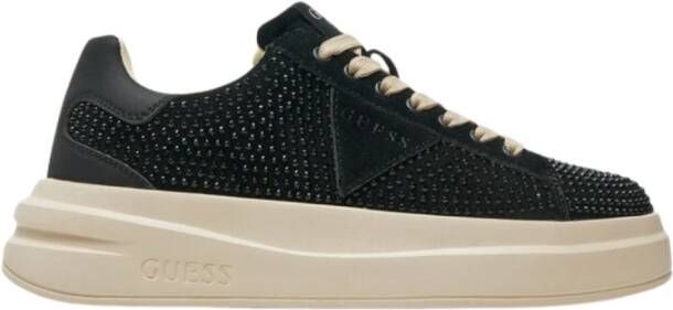 Guess Zwarte Sneakers Elbina Flpelb Sue12 Black Dames