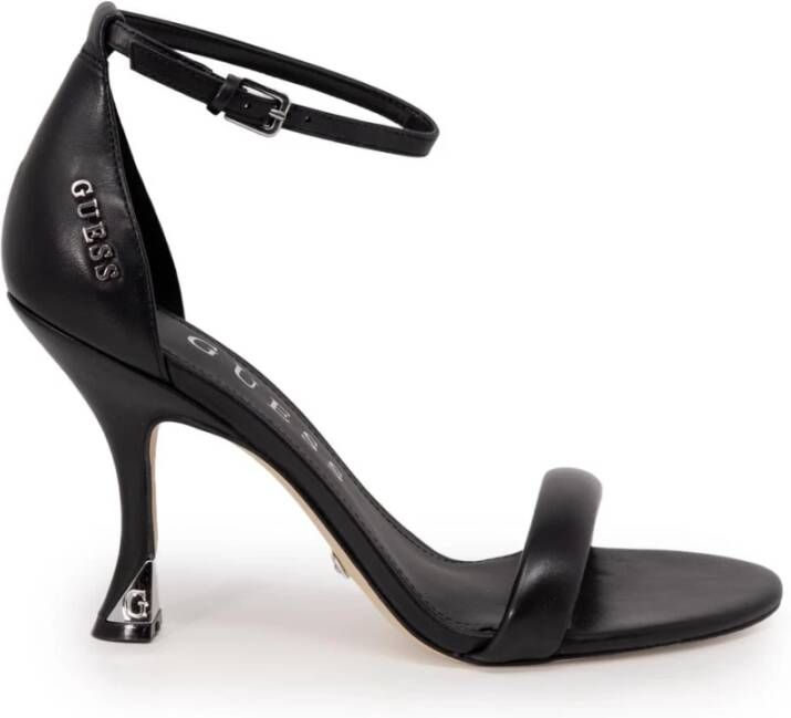 Guess Zwarte Strappy Damessandalen voor Lente Zomer Black Dames