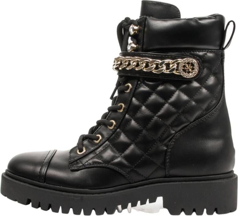 Guess Zwarte veterschoenen voor dames Black Dames