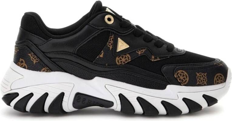 Guess Zwarte Vrijetijdssneakers voor Vrouwen Black Dames