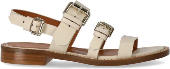 Guglielmo Rotta Flat Sandals Beige Dames