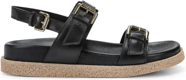 Guglielmo Rotta Flat Sandals Black Dames