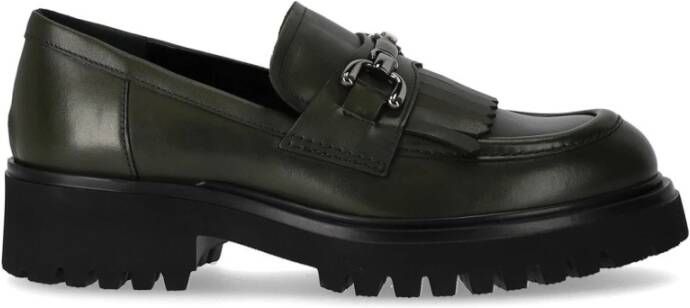 Guglielmo Rotta Loafers & ballerina schoenen Wau Military Green Loafer in groen