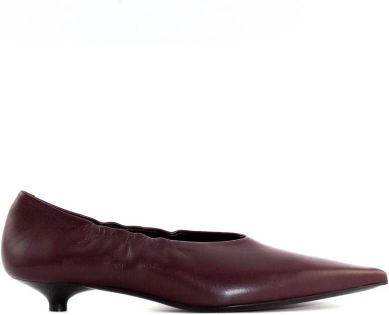 Guglielmo Rotta Rode Leren Pumps met 2cm Hak Red Dames