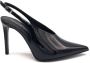 Guglielmo Rotta Zwarte Lakleren Slingback Hakken Black Dames - Thumbnail 1