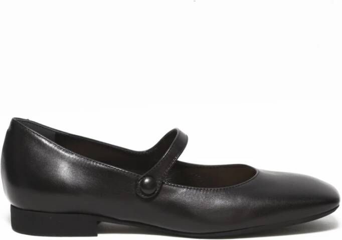 Guglielmo Rotta Zwarte Loafer Schoenen met Band Black Dames