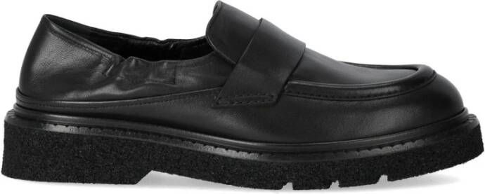 Guglielmo Rotta Zwarte Nappa Leren Loafer Black Dames