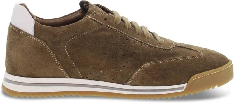 Guidi Heren Suede Leren Hardloopsneakers Brown Heren