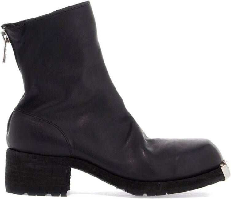 Guidi Zwarte Paardenleren Ritslaarzen Black Dames