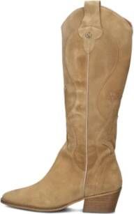 Haboob Beige Suède Cowboy Laarzen Byblos Beige Dames