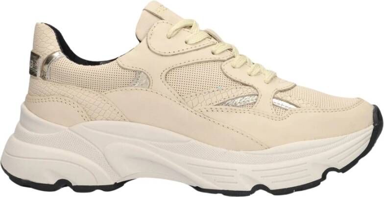 Haboob Beige Suède Loulou Sneakers Beige Dames