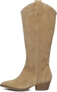 Haboob Beige Suède Trendy Laarzen Beige Dames