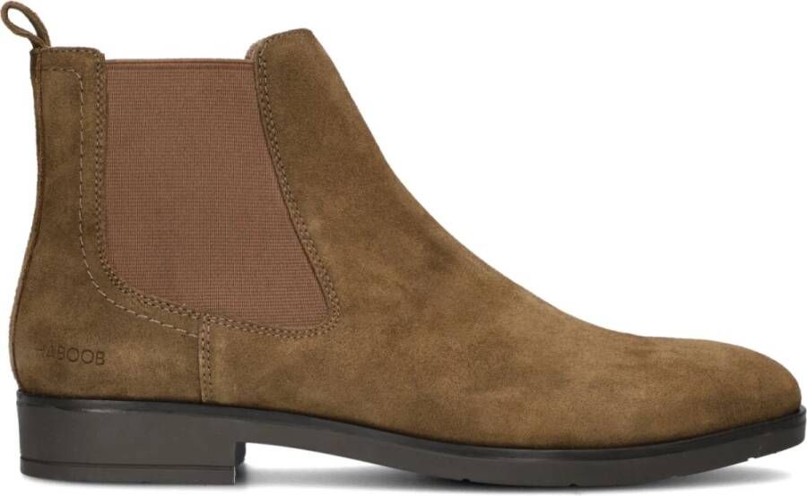 Haboob Camel Suède Chelsea Boots voor Heren Brown Heren