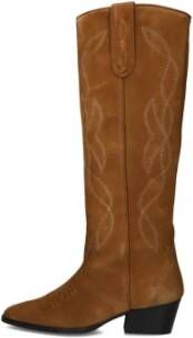 Haboob Cowboy Laarzen Tropezina Suède Cognac Brown Dames