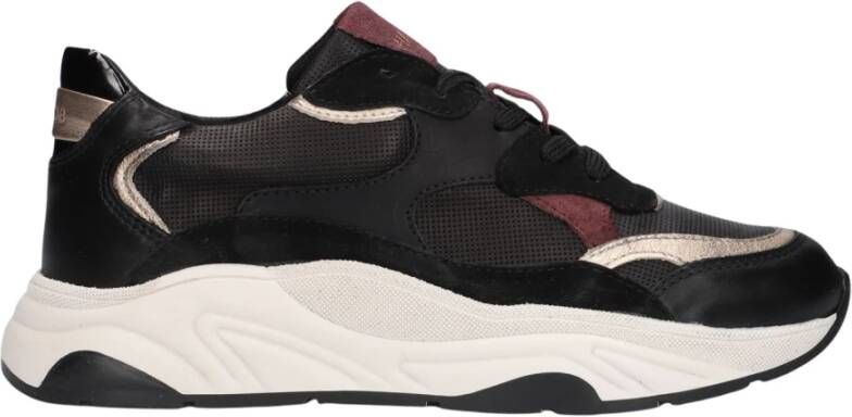 Haboob Lexi Zwarte Suède Sneakers Dames Black Dames