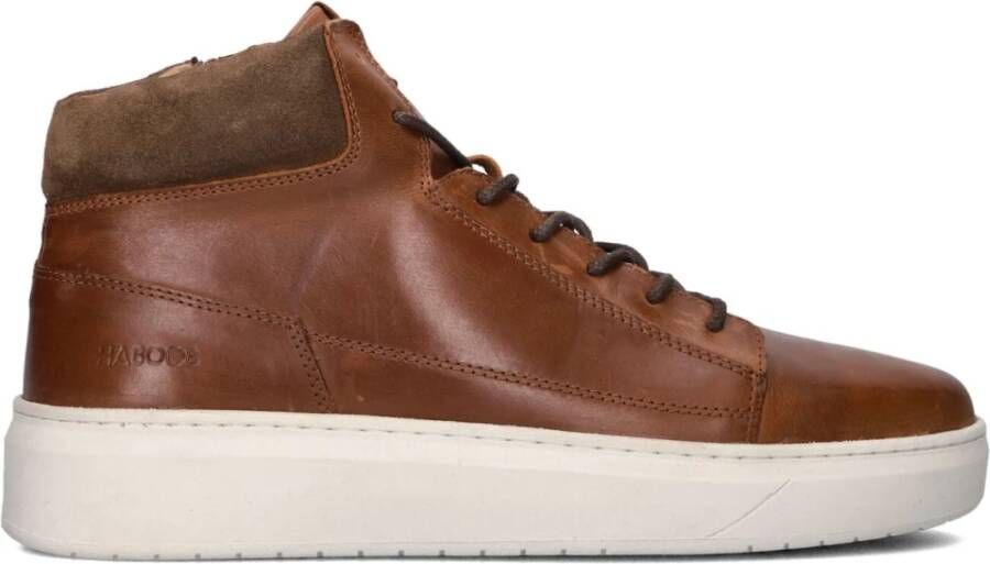 Haboob Stijlvolle Cognac Veterschoenen voor Heren Brown Heren