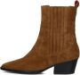 Haboob Claire Enkellaarsjes Enkelboots met rits Dames Cognac - Thumbnail 3