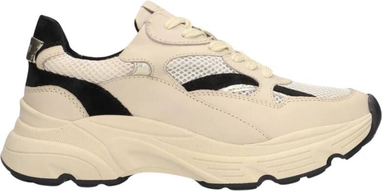 Haboob Witte Suède Loulou Lage Sneakers White Dames