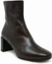 Halmanera Bruine Leren Enkellaarzen Fw24 Brown Dames - Thumbnail 1