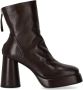 Halmanera Boots & laarzen Lara Dark Brown Heeled Ankle Boot in zwart - Thumbnail 1