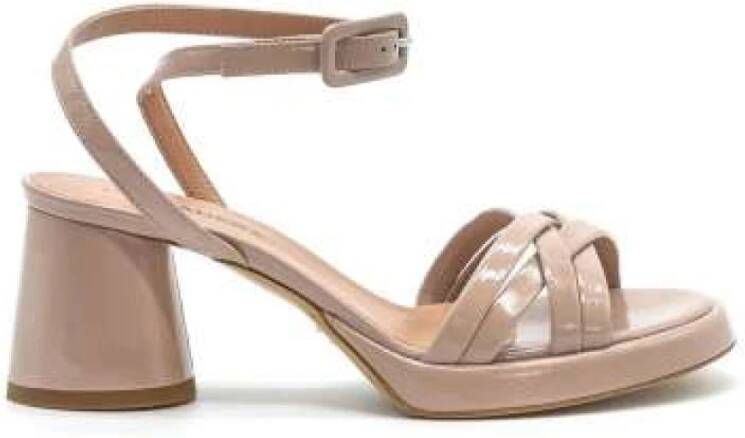 Halmanera Nude Plateau Sandal Beige Dames