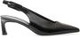 Halmanera Rosa Slingback Pumps Leren Dunne Hak Black Dames - Thumbnail 1