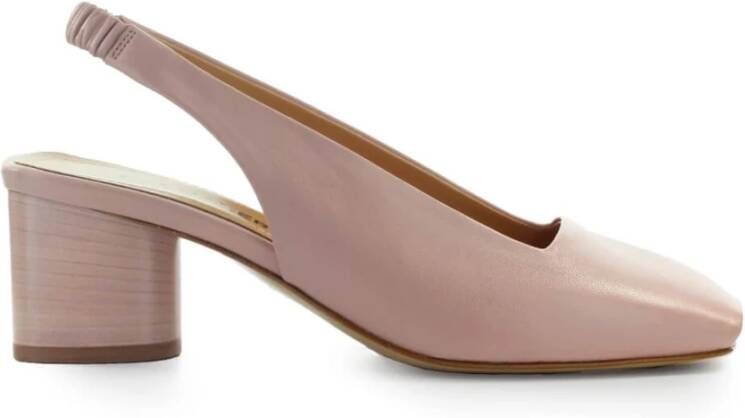 Halmanera Pumps & high heels IRMA PUDERROSA SLINGBACK OPEN TOE PUMPS in poeder roze