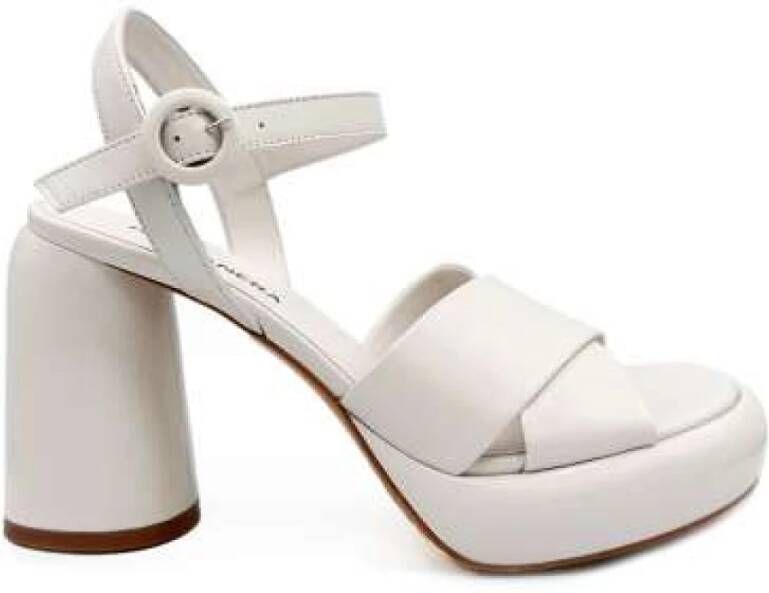 Halmanera Tofu High Heel Sandalen White Dames