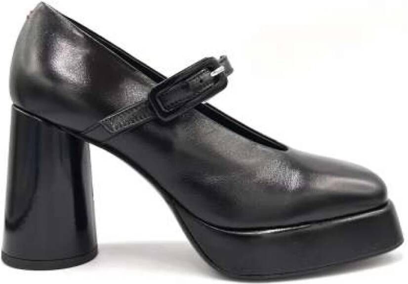 Halmanera Zwarte Lakleren Mary Jane Black Dames